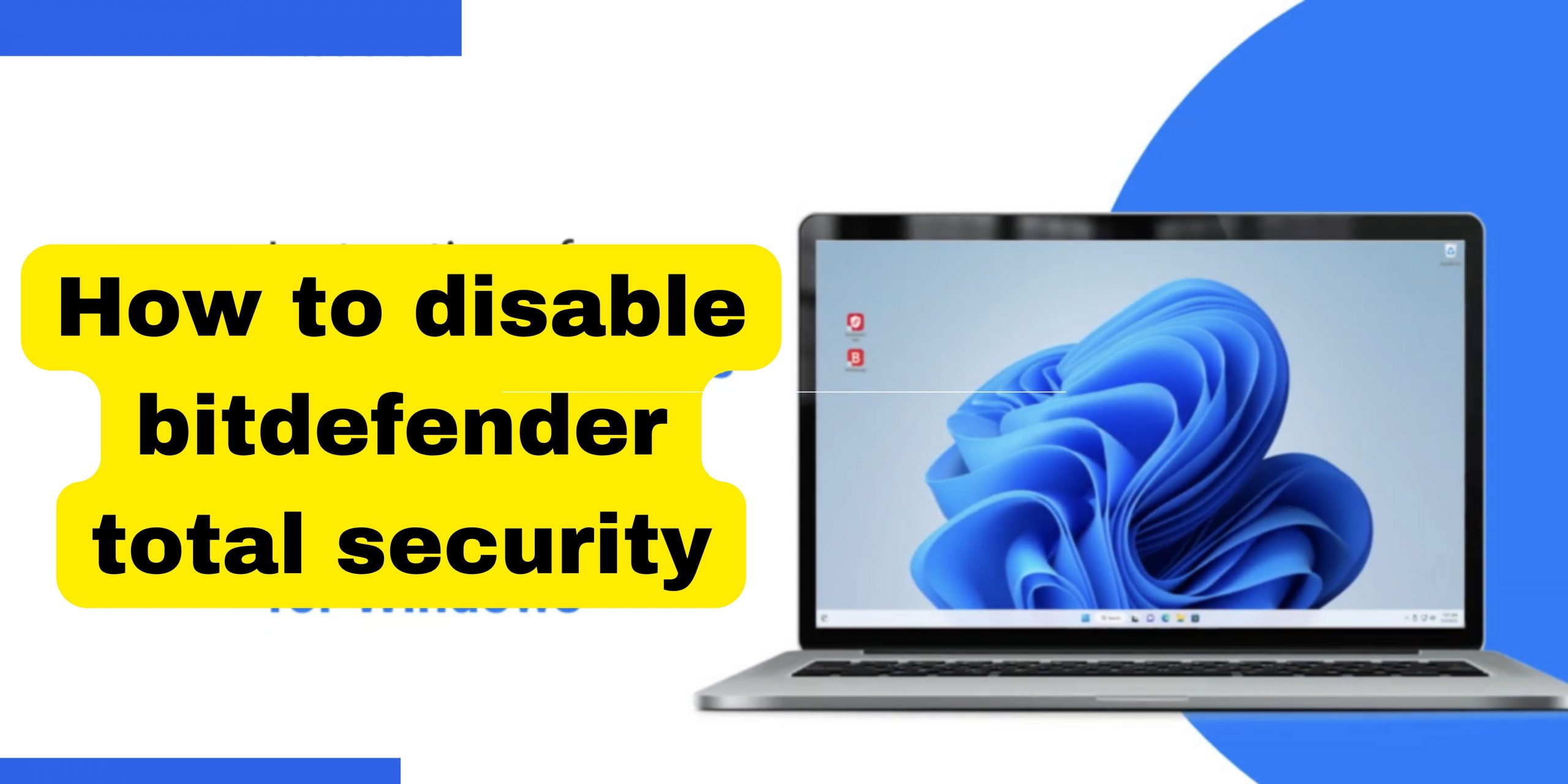 how to disable bitdefender total security